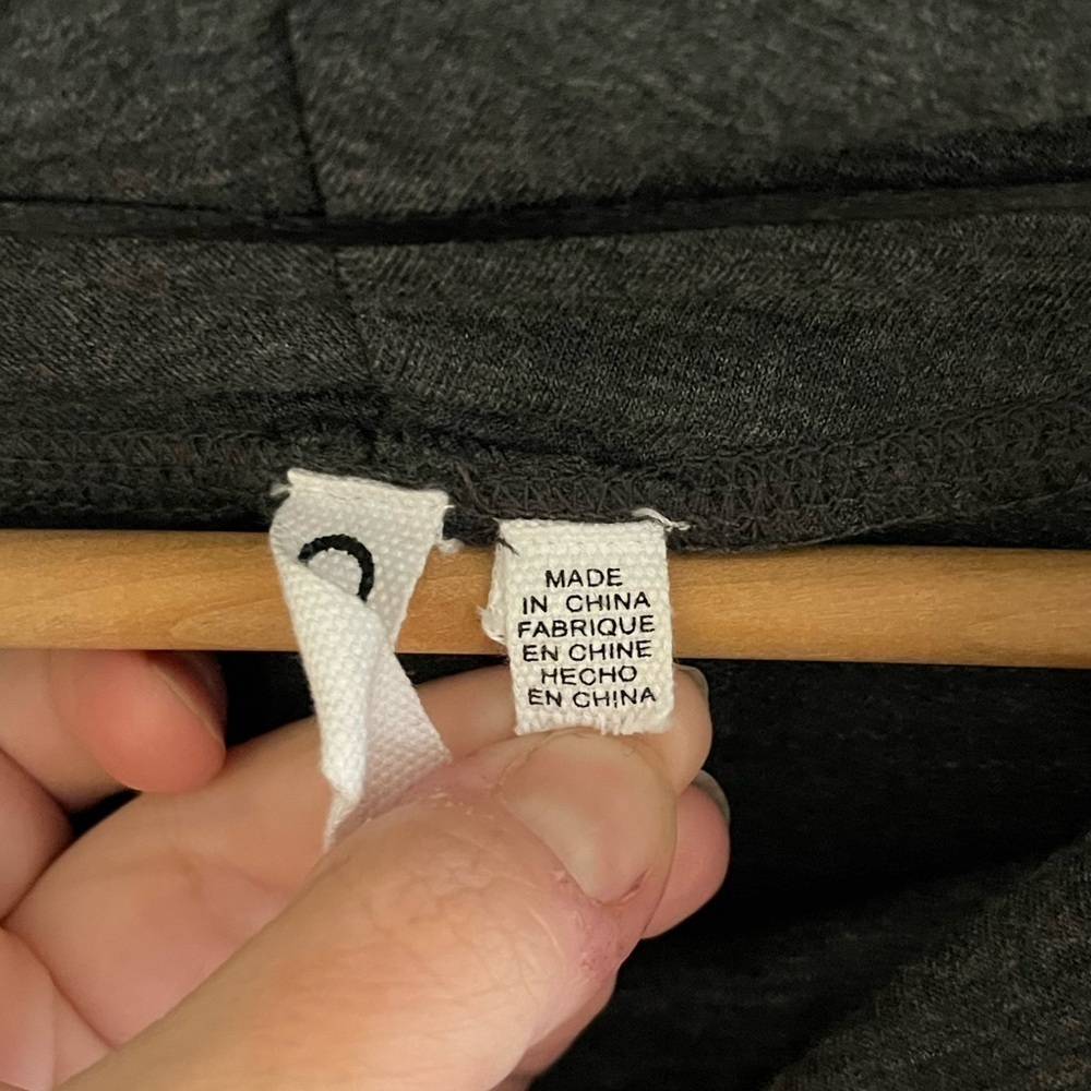 Women’s Cable & Gauge gray/black heather long sleeve mock neck sweatshirt 2X - Picture 4 of 4